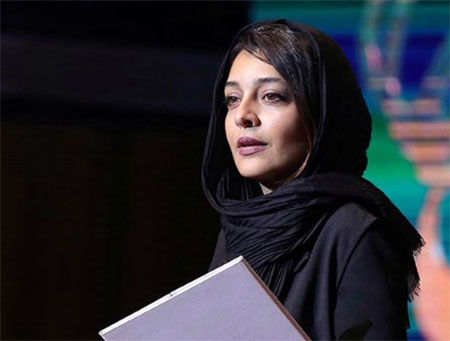 عکس یواشکی ساره بیات و کوروش تهامی در اتاق گریم