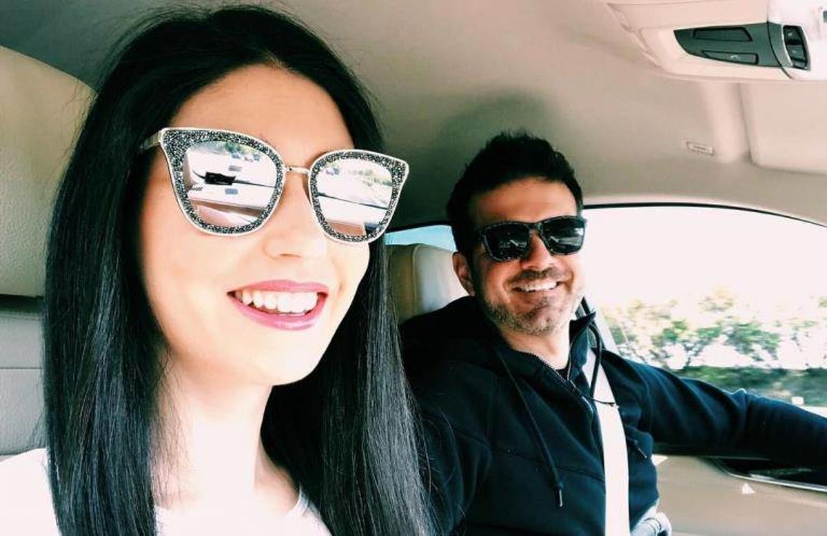 لباس لب ساحلی جلف همسر استراماچونی در ساحل کیش!