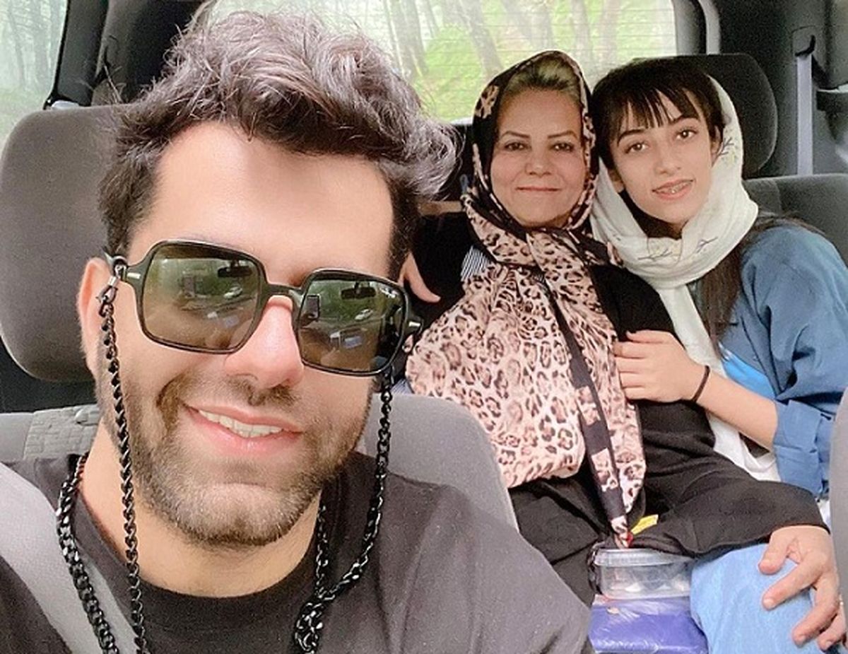 تیپ باورنکردنی جالب رضا بهرام در ویلای شخصی
