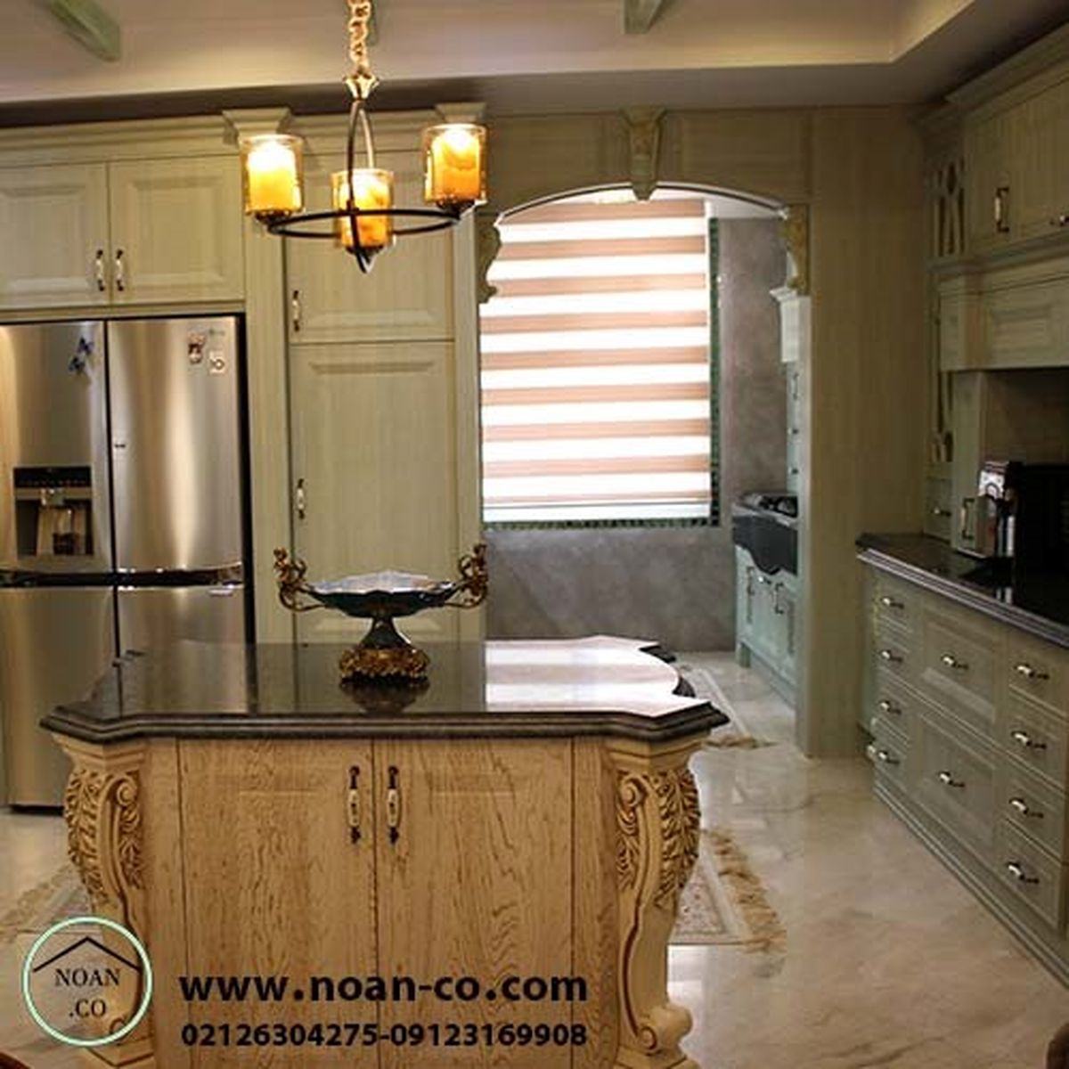 دکوراسیون آشپزخانه به سبک طراحی کابینت نوآن