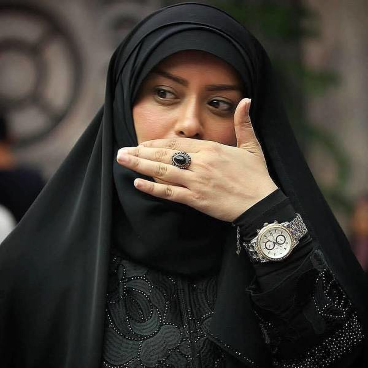 اولین حضور همسر روحانی الهام چرخنده در جشنواره باغ موزه دفاع مقدس +عکس